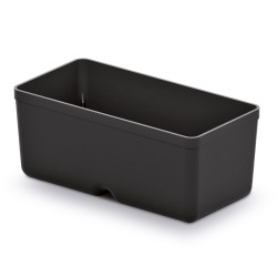 Set di 5 Contenitori Unite Box | 11x5,5x4,5 cm | Colore Nero | in Plastica